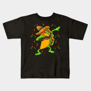 Dabbing Taco Cinco de Mayo Mexican Fiesta Food Kids T-Shirt